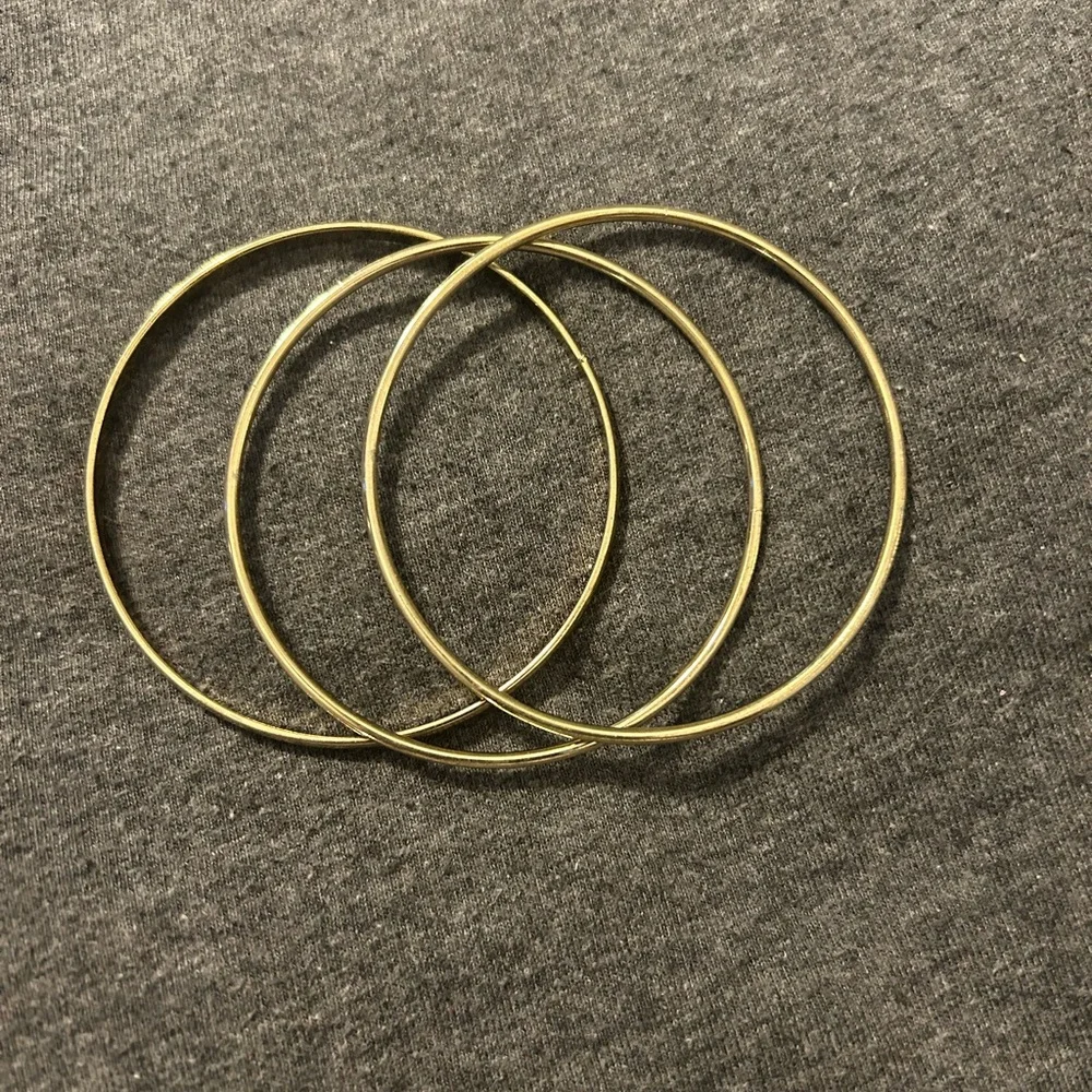Gold Bangle Set - Picture 1 of 2